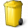 Waste Container Yellow Icon 32x32