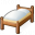 Wooden Bed Icon 32x32
