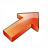 Arrow 2 Up Right Red Icon