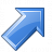 Arrow Up Right Blue Icon