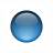 Bullet Ball Glass Blue Icon