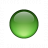Bullet Ball Glass Green Icon