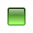 Bullet Square Glass Green Icon