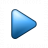 Bullet Triangle Blue Icon
