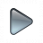 Bullet Triangle Glass Grey Icon