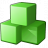 Cubes Green Icon