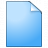 Document Plain Blue Icon