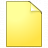 Document Plain Yellow Icon