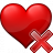 Heart Delete Icon
