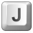 Keyboard Key J Icon