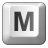 Keyboard Key M Icon
