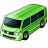 Minibus Green Icon