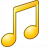 Music Yellow Icon
