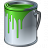 Paint Bucket Green Icon