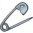 Safety Pin Open Icon