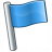 Signal Flag Blue Icon