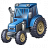 Tractor Blue Icon