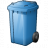 Waste Container Blue Icon