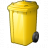 Waste Container Yellow Icon
