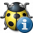 Bug Yellow Information Icon 48x48