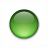Bullet Ball Glass Green Icon 48x48