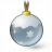 Christmas Ball Silver Icon 48x48