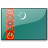 Flag Turkmenistan Icon 48x48