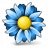 Flower Blue Icon 48x48