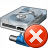 Hard Drive Network Error Icon 48x48