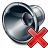 Loudspeaker Delete Icon 48x48