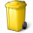 Waste Container Yellow Icon 48x48