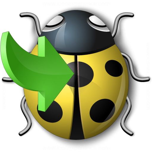Bug Yellow Into Icon