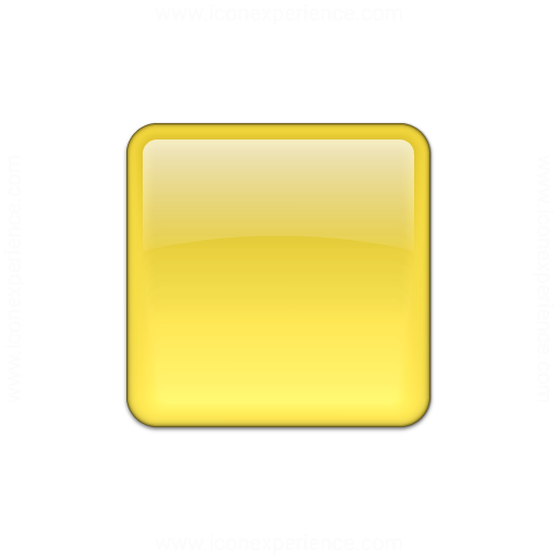 Bullet Square Glass Yellow Icon