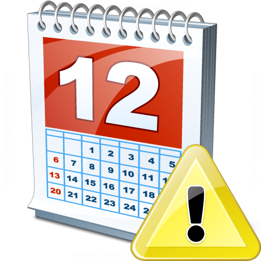 Calendar Warning Icon
