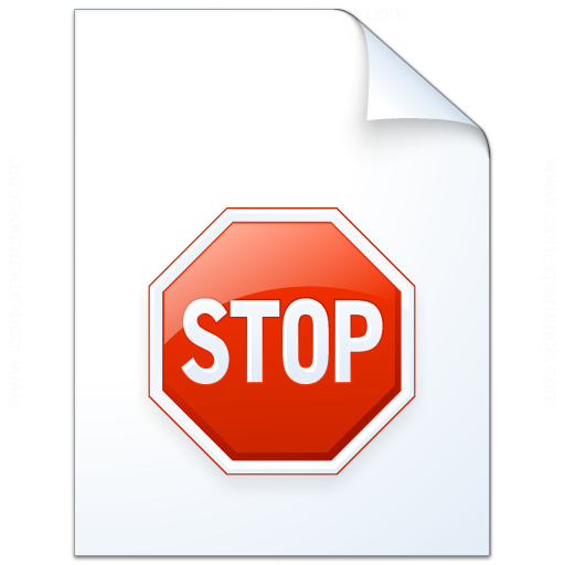 Document Stop Icon