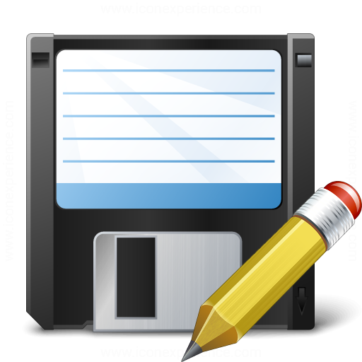 Floppy Disk Edit Icon