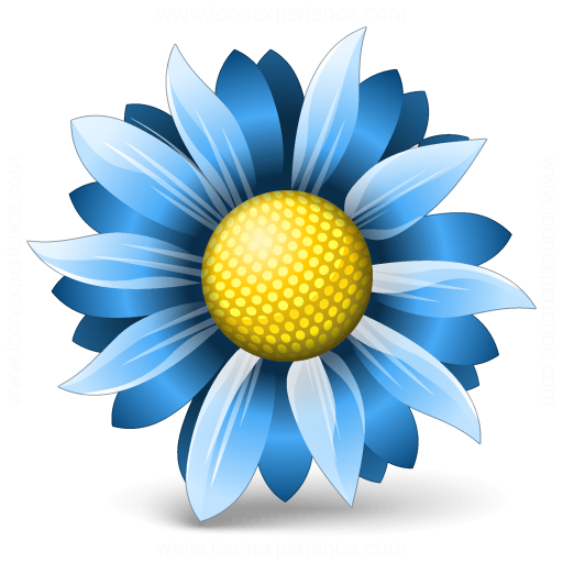 Flower Blue Icon