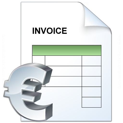 Invoice Euro Icon