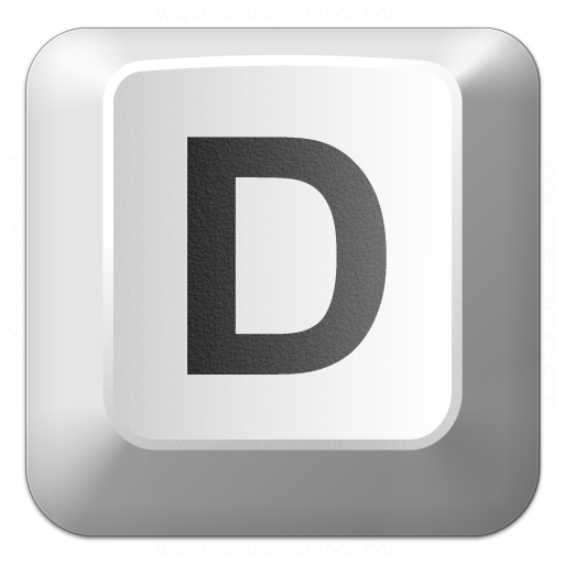 Keyboard Key D Icon