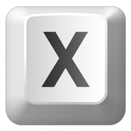 Keyboard Key X Icon