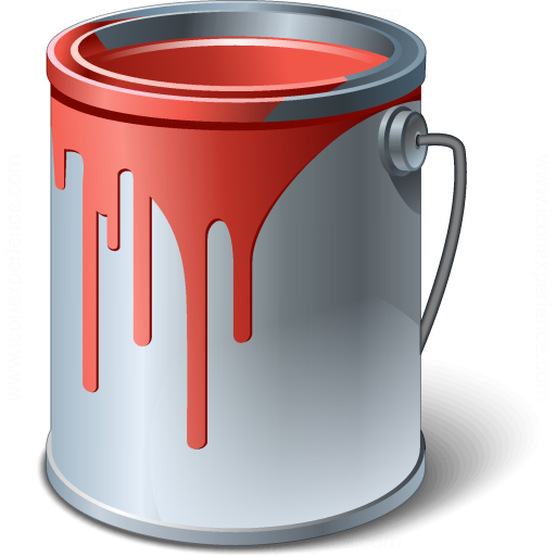 Paint Bucket Red Icon