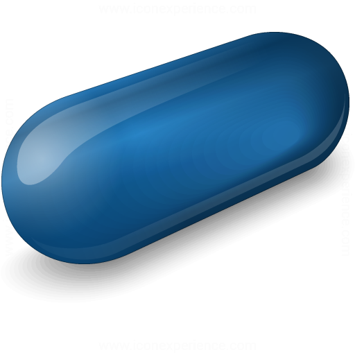 Pill 2 Blue Icon