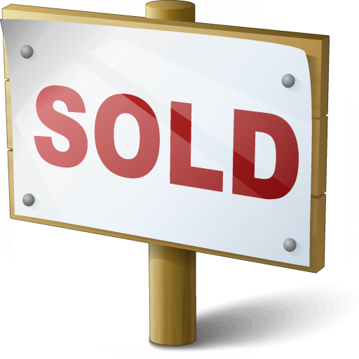 Signboard Sold Icon