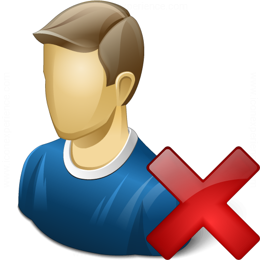 IconExperience V Collection User Delete Icon