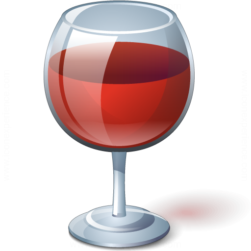 Wine Red Glass Icon