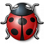 Bug Red Icon 64x64