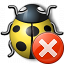 Bug Yellow Error Icon 64x64