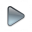 Bullet Triangle Glass Grey Icon 64x64