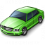 Car Sedan Green Icon 64x64