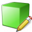 Cube Green Edit Icon 64x64